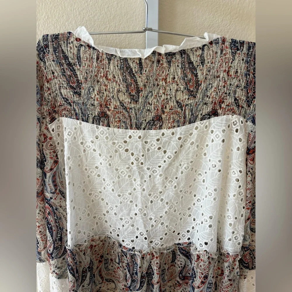 POL Wandering in the Woods Paisley Tunic Dress - Size L - Picture 8 of 9